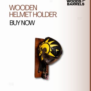 WOODEN HELMET & KEYCHAIN HOLDER