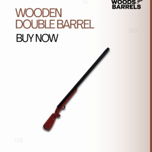 WOODEN DOUBLE BARREL